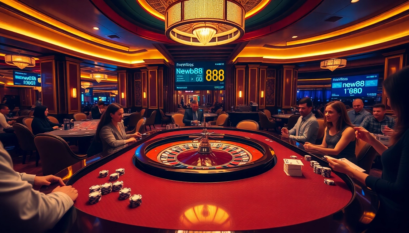 Experience thrilling moments at new88 casino tables with players betting on high stakes.